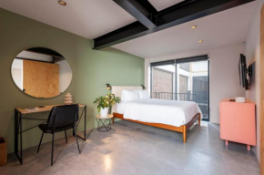 Industrial 1BR with Private Terrace in Roma Norte